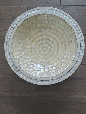Julia Knight Signed  Mother-of-Pearl Mosaic Bowl